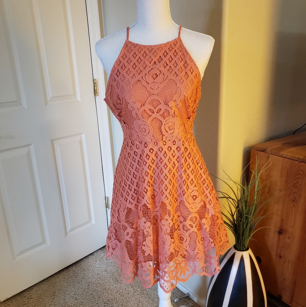 Lace cocktail dress
